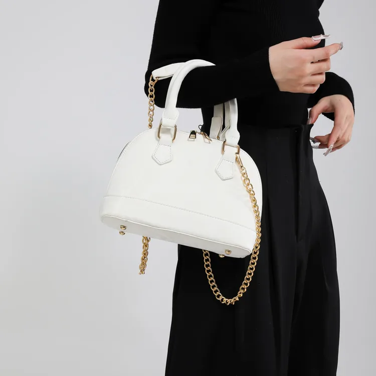 Bolso clásico blanco Elegante - Imagen 3